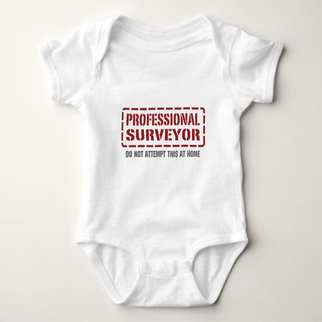 Professional Surveyor Baby Bodysuit (Front)