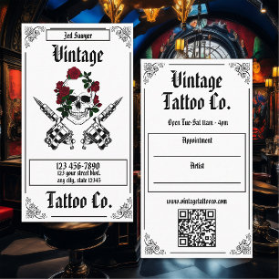 Professional Tattoo Artist Business Card