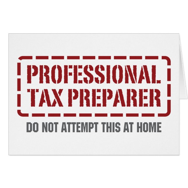 Professional Tax Preparer (Front Horizontal)