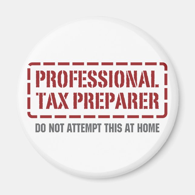Professional Tax Preparer Magnet (Front)