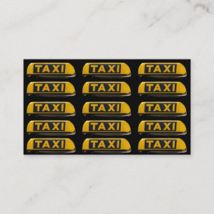 Professional taxi driver business card