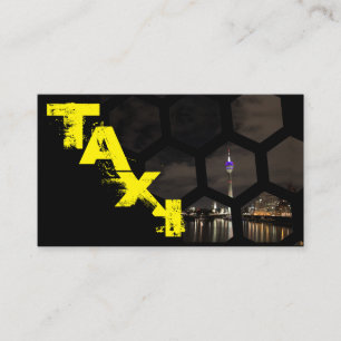 Professional taxi driver cabdriver transporter business card
