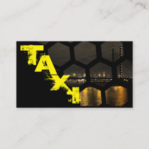 Professional taxi driver cabdriver transporter business card