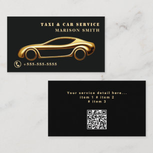 Professional Taxi Service Business Card