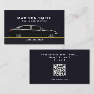 Professional Taxi Service Business Card