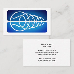 Professional tennis coach business card template