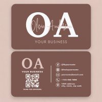 Professional Terracotta QR Code Monogram