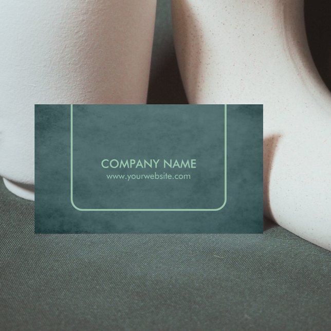Professional Textured Green Consultant Business Card (Creator Uploaded)