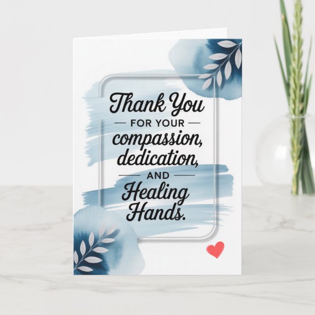 Professional Thank You Card for Doctor (Front)