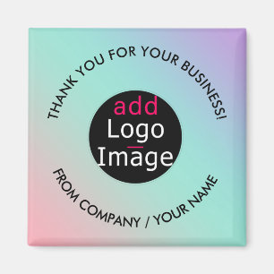 Professional Thank You Custom Chic Pastel Gradient Magnet