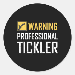 Professional Tickler Tickling Camp Tickle Master E Classic Round Sticker