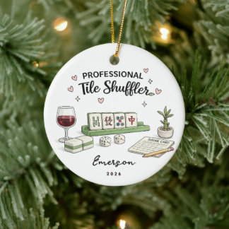 Professional Tile Shuffler Ornament