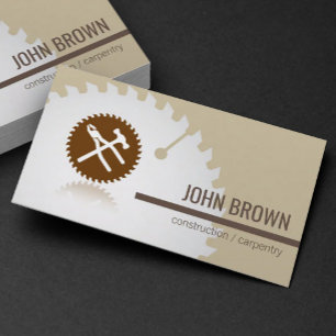 Professional Tools Construction Carpentry Handyman Business Card