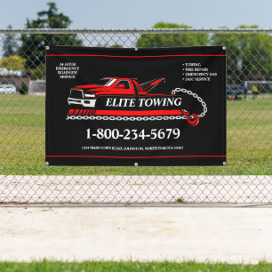 Professional Tow Truck Service Banner
