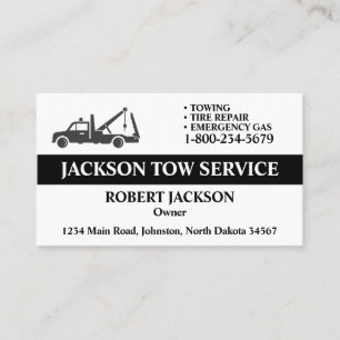 Professional Tow Truck Service Business Card
