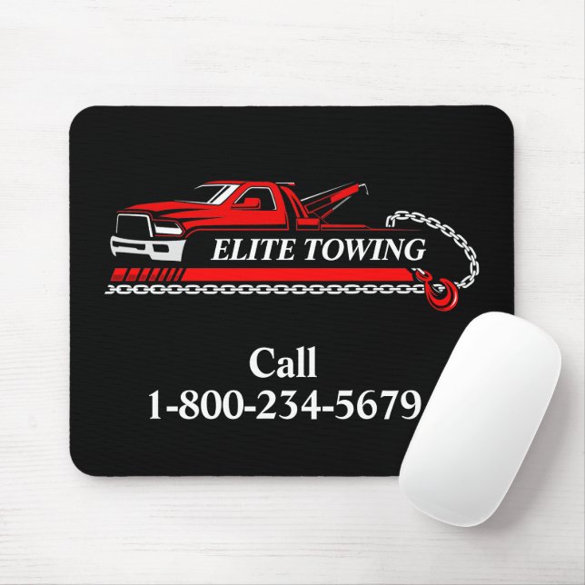 Professional Tow Truck Service Mouse Mat (With Mouse)