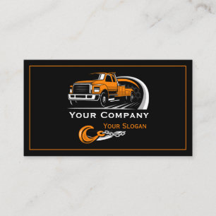 Professional Towing Company, Hauling Service Business Card