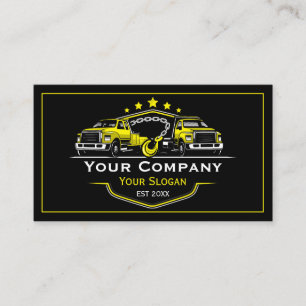 Professional Towing Company, Hauling Service Business Card