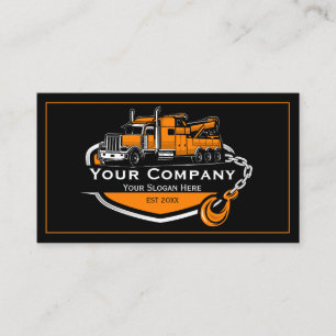 Professional Towing Company, Hauling Service Business Card