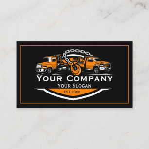 Professional Towing Company, Hauling Service Business Card