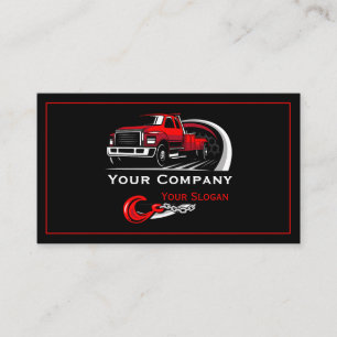 Professional Towing Company, Hauling Service Business Card