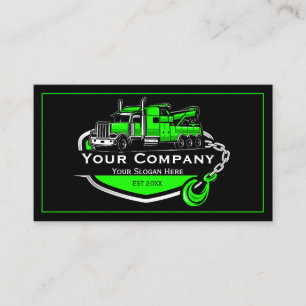 Professional Towing Company, Hauling Service Business Card