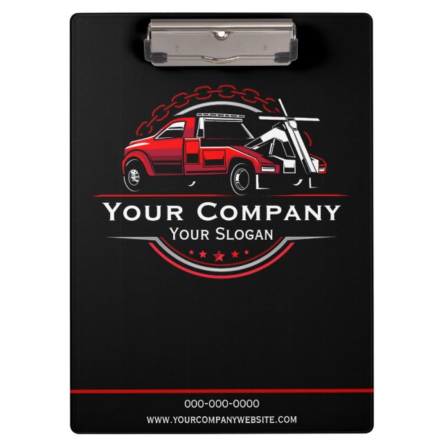 Professional Towing Company, Hauling Service Clipboard (Front)