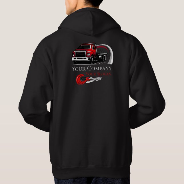 Professional Towing Company, Hauling Service Hoodie (Back)