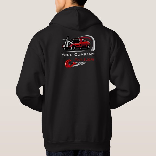 Professional Towing Company, Hauling Service Hoodie (Back)