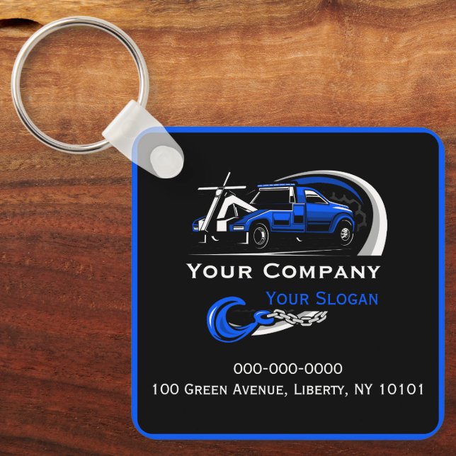 Professional Towing Company, Hauling Service Key Ring (Front)