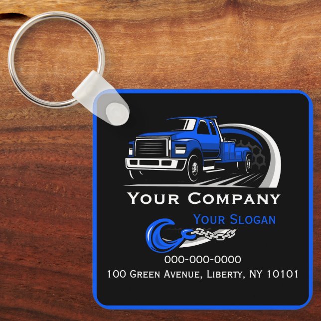 Professional Towing Company, Hauling Service Key Ring (Front)