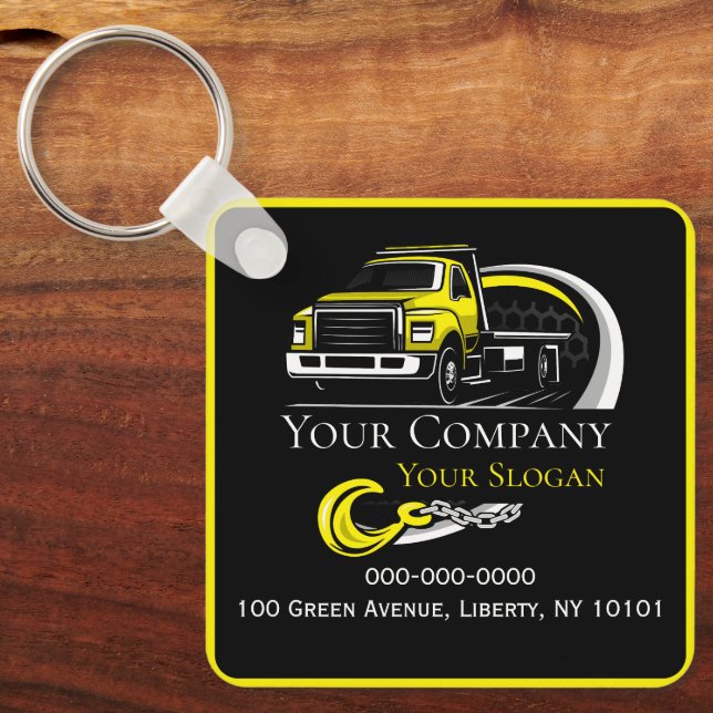 Professional Towing Company, Hauling Service Key Ring (Front)
