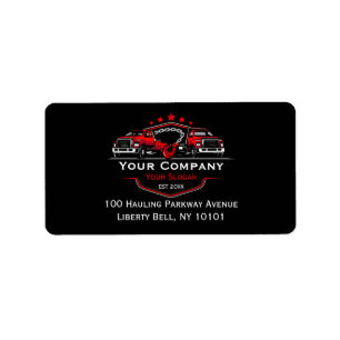 Professional Towing Company, Hauling Service Label
