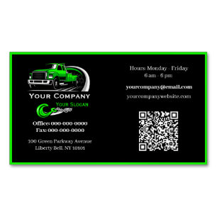 Professional Towing Company, Hauling Service Magnetic Business Card