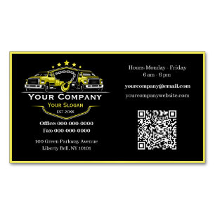 Professional Towing Company, Hauling Service Magnetic Business Card