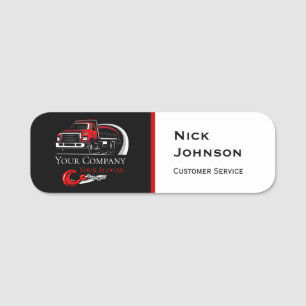 Professional Towing Company, Hauling Service Name Tag