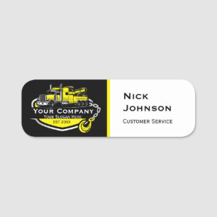 Professional Towing Company, Hauling Service Name Tag