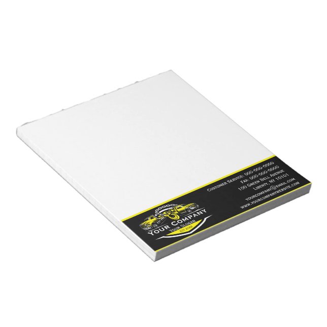 Professional Towing Company, Hauling Service Notepad (Angled)