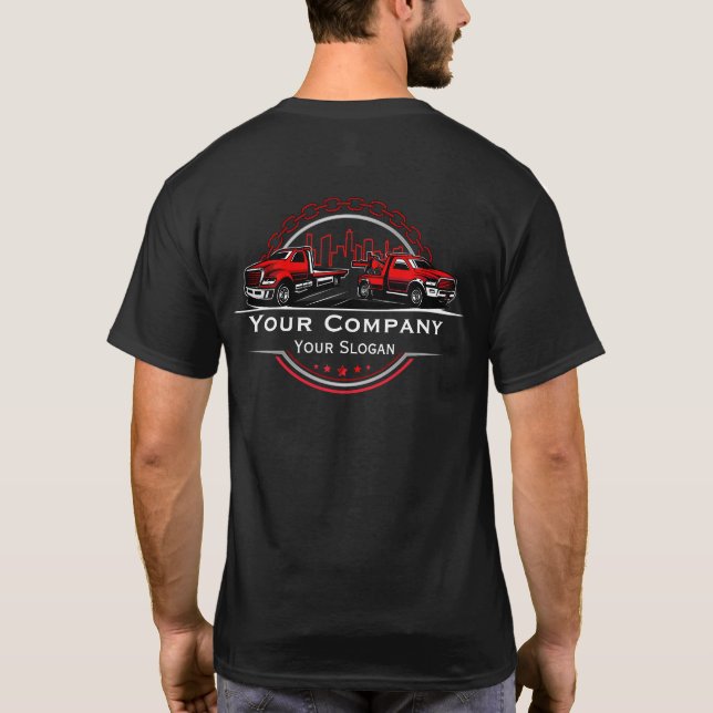 Professional Towing Company, Hauling Service T-Shirt (Back)