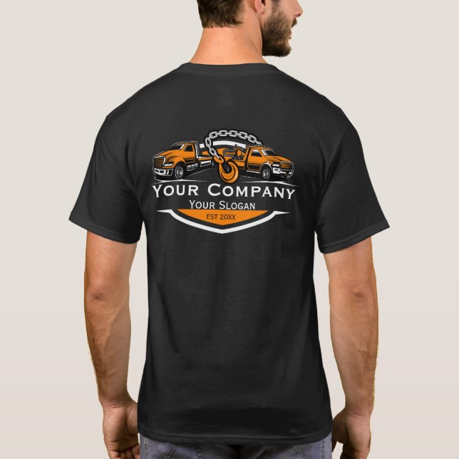 Professional Towing Company, Hauling Service T-Shirt (Back)