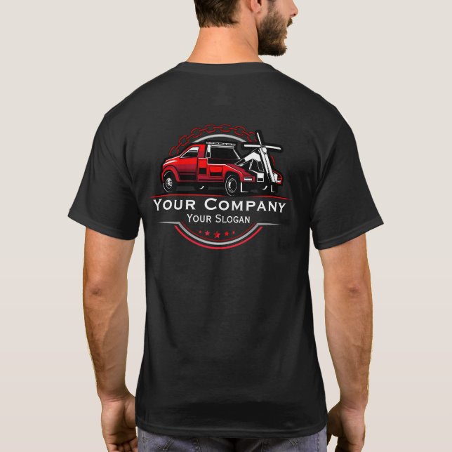 Professional Towing Company, Hauling Service T-Shirt (Back)