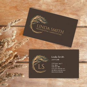 Professional Tree Lawn Care Landscaping Landscaper Business Card