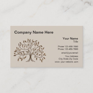 Professional Tree Logo Design Business Card