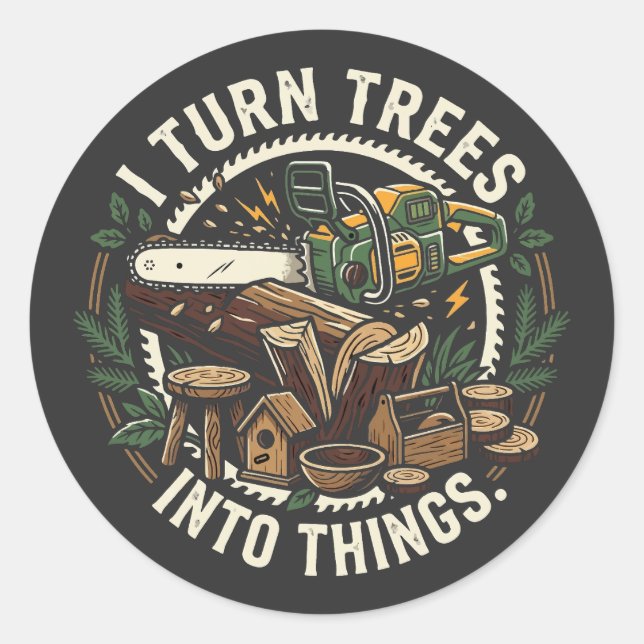 Professional Tree To Thing Converter Classic Round Sticker (Front)