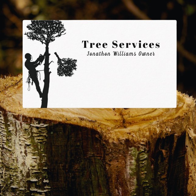 Professional Tree Trimming Services Business Card (Creator Uploaded)
