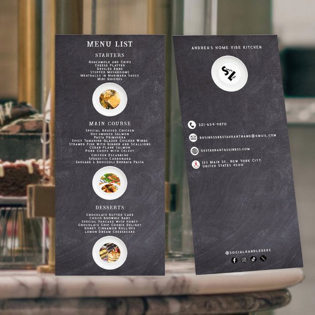 Professional Trendy Chalkboard Food Menu & Photos (Creator Uploaded)