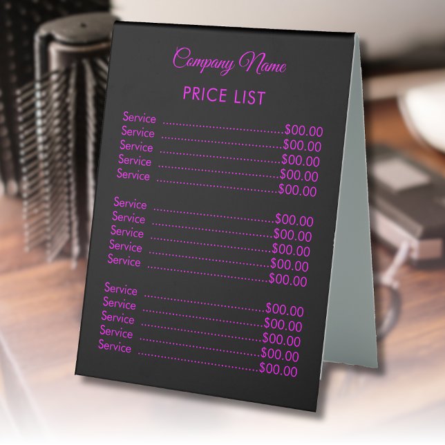 Professional Trendy Modern Magent Black Price List (Creator Uploaded)