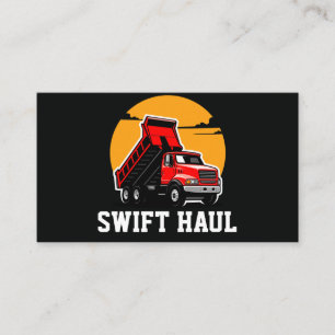 professional trucking business cards