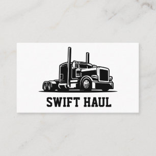 professional trucking business cards