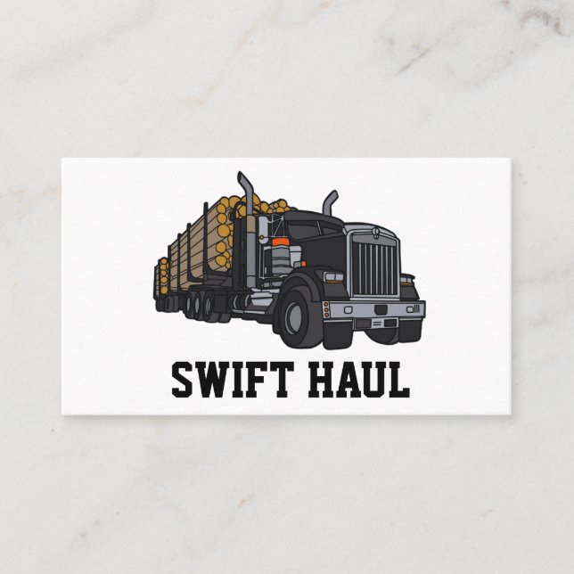 professional trucking business cards (Front)